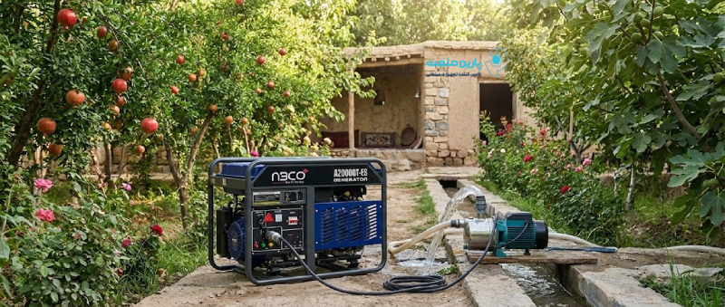 خرید موتور برق آبکو بنزینی برای باغ و مصارف خانگی